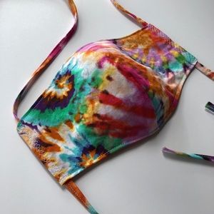 Reusable Fabric Face Mask Tie Dye - Tie Strings